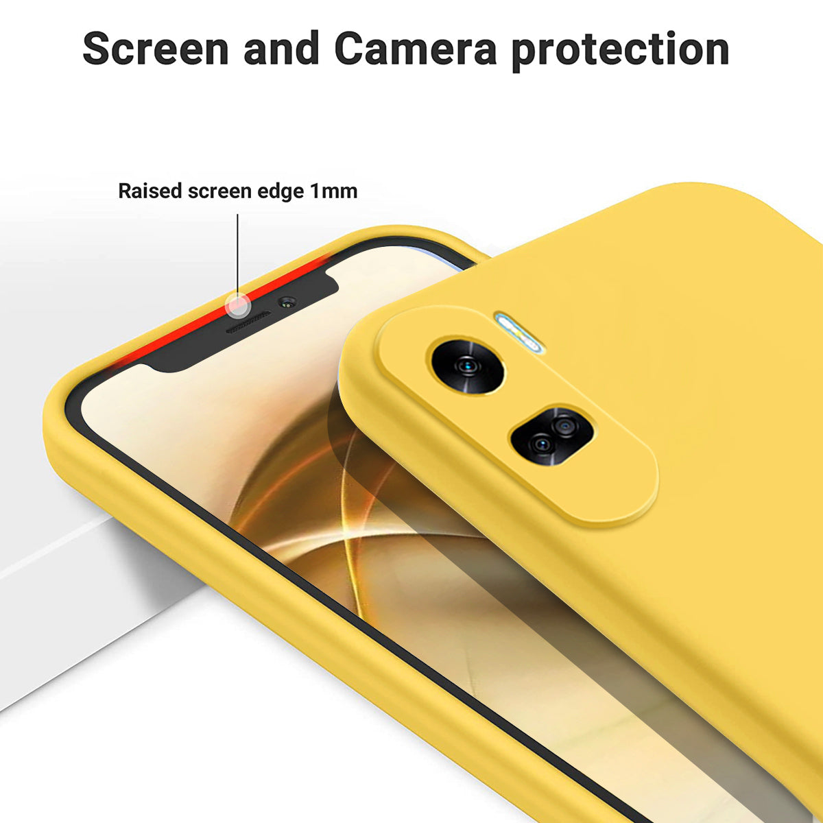 For Honor 90 Lite 5G / X50i 5G Liquid Silicone Phone Case Soft Lining Shockproof Cover with Strap
