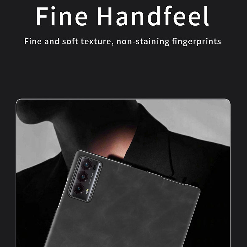 For Honor Magic V2 5G Folding Phone Case Nappa Texture PU Leather + PC Stand Cover