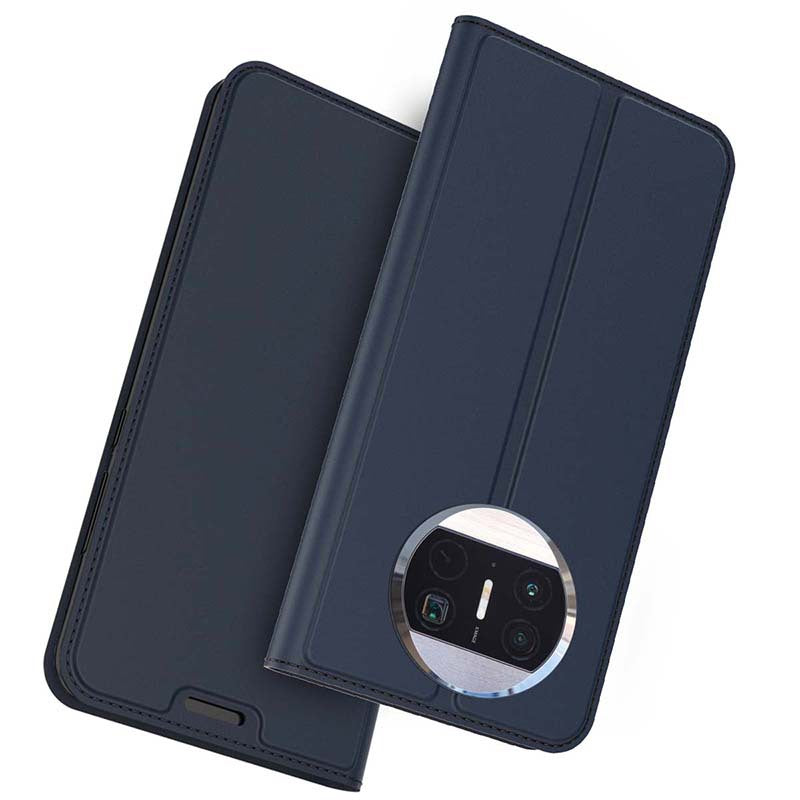 For Huawei Mate X3 5G Smooth Feeling PU Leather Phone Case Card Storage Slot Magnetic Stand Shell