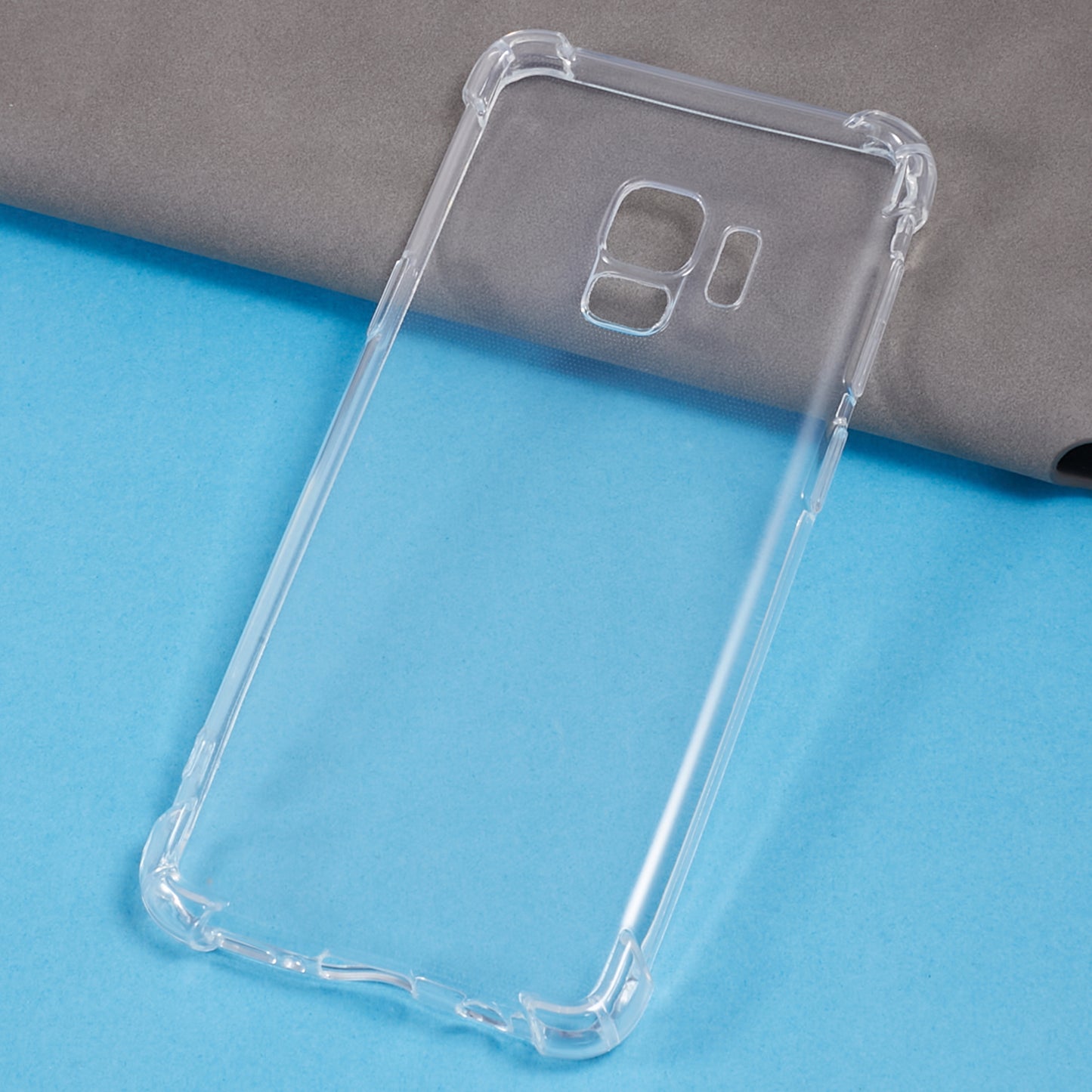 1.5mm Transparent TPU Phone Case for Samsung Galaxy S9 , Four Corner Anti-drop Phone Cover