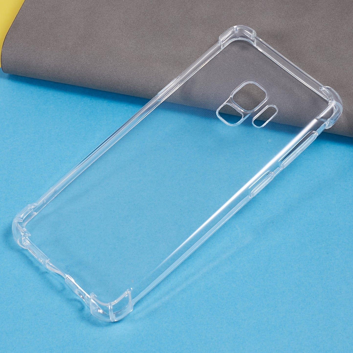 1.5mm Transparent TPU Phone Case for Samsung Galaxy S9 , Four Corner Anti-drop Phone Cover