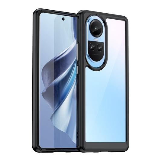 For Oppo Reno10 Pro 5G (Global) / Reno10 5G (Global) TPU+Acrylic Hybrid Case Drop-proof Mobile Phone Back Protector Cover