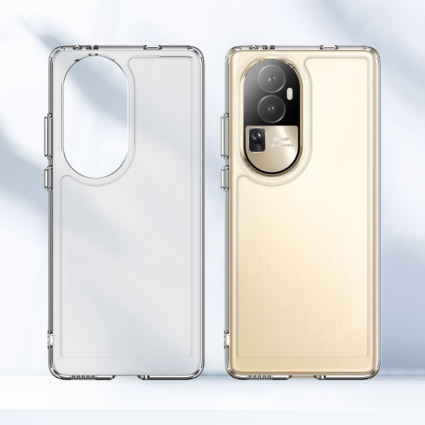 Candy Series For Oppo Reno10 Pro+ 5G Shock-absorbing TPU Phone Case Clear Back Cover