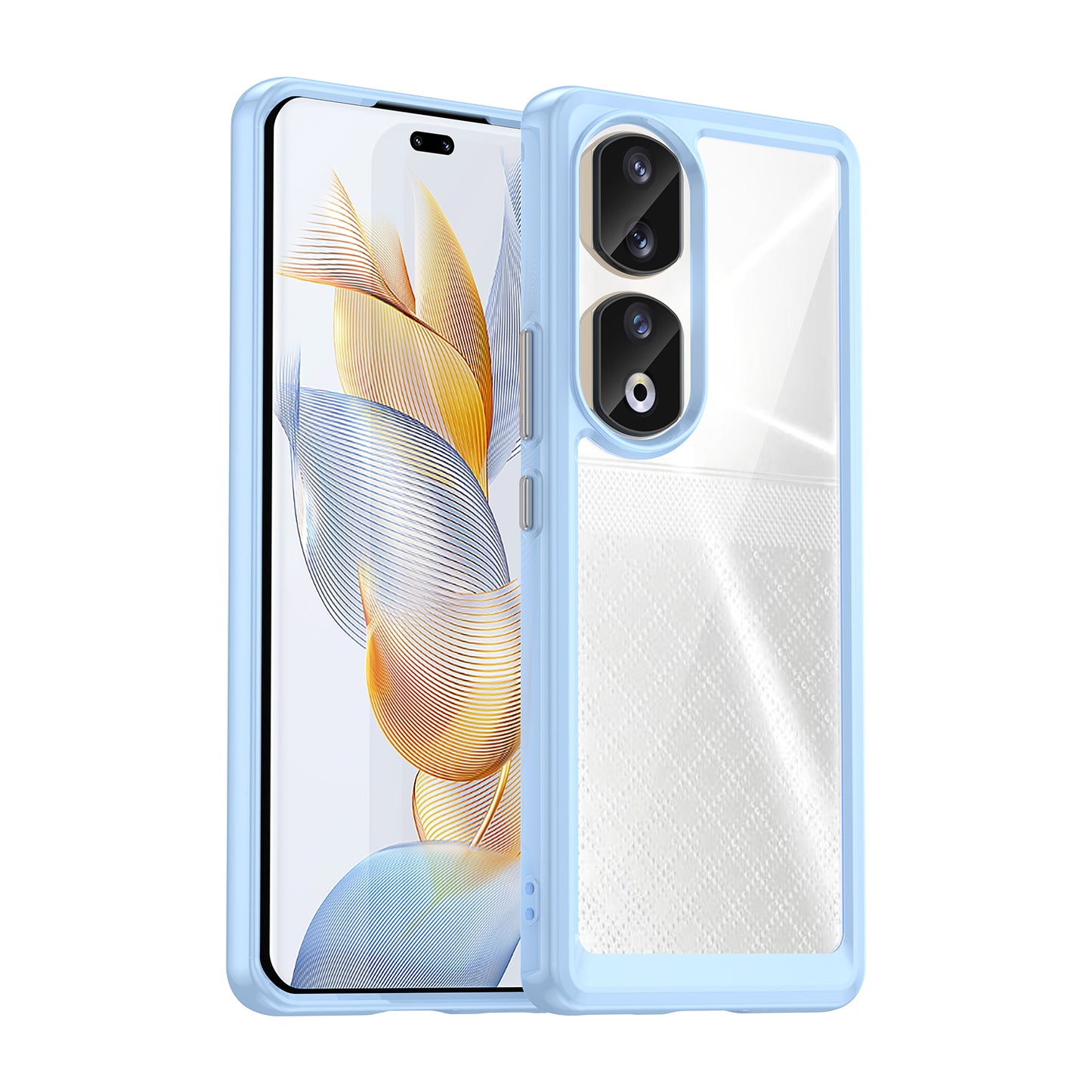 For Honor 90 Pro TPU+Acrylic Hybrid Phone Case Clear Back Protective Cover