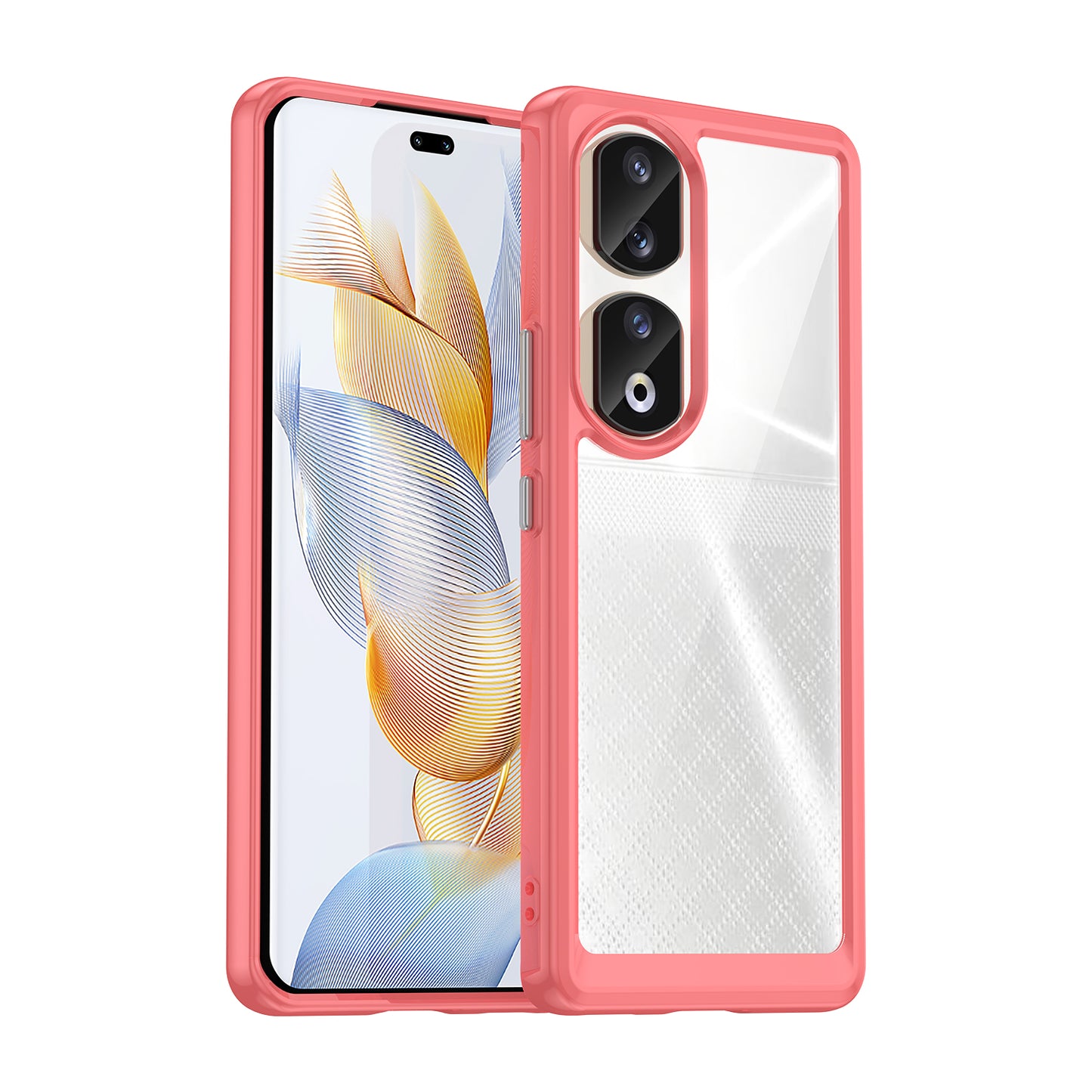 For Honor 90 Pro TPU+Acrylic Hybrid Phone Case Clear Back Protective Cover