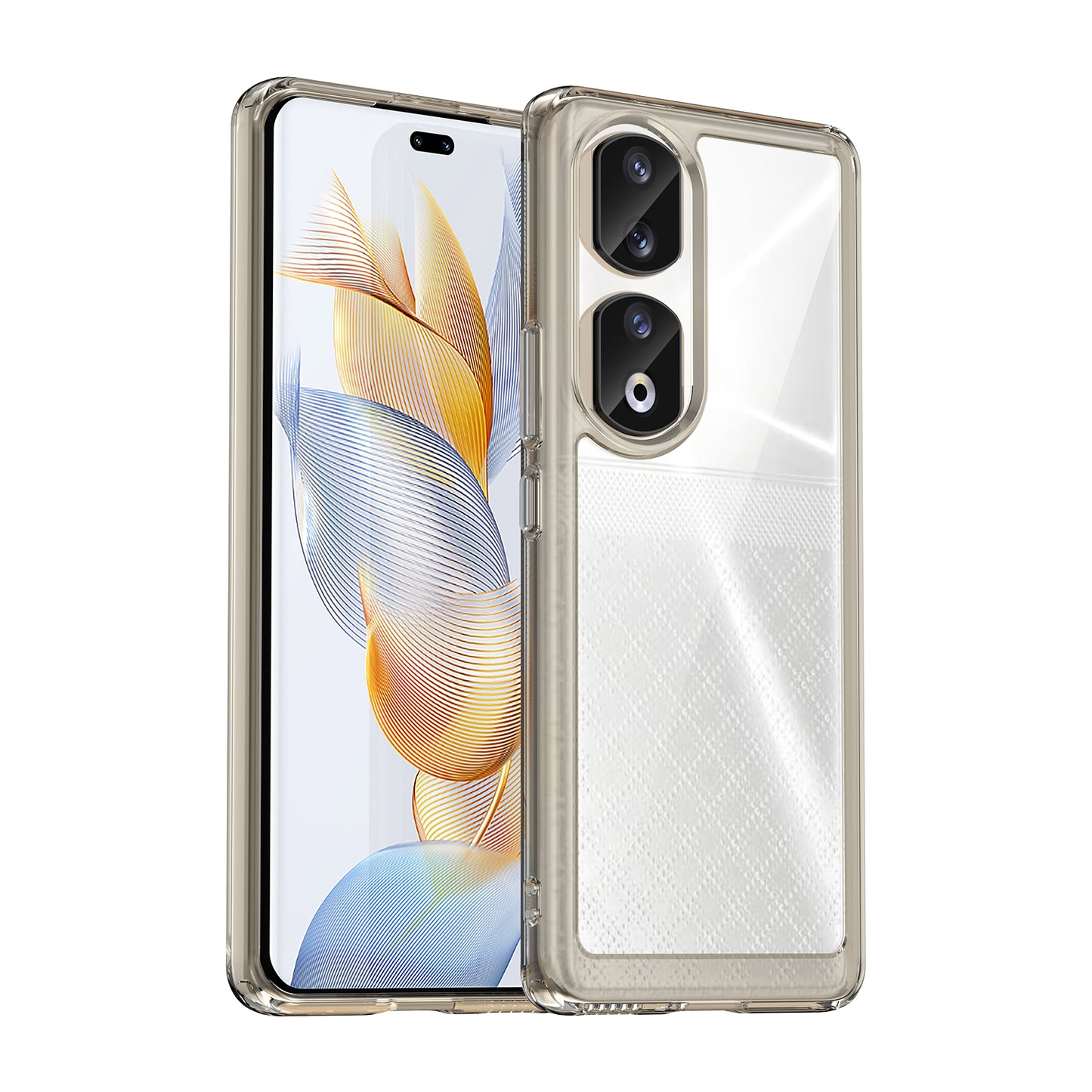 For Honor 90 Pro TPU+Acrylic Hybrid Phone Case Clear Back Protective Cover