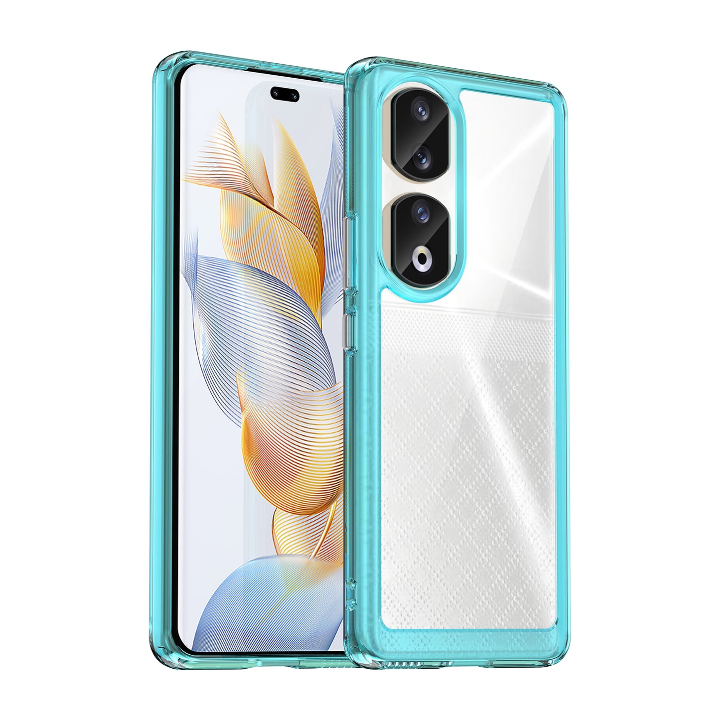 For Honor 90 Pro TPU+Acrylic Hybrid Phone Case Clear Back Protective Cover