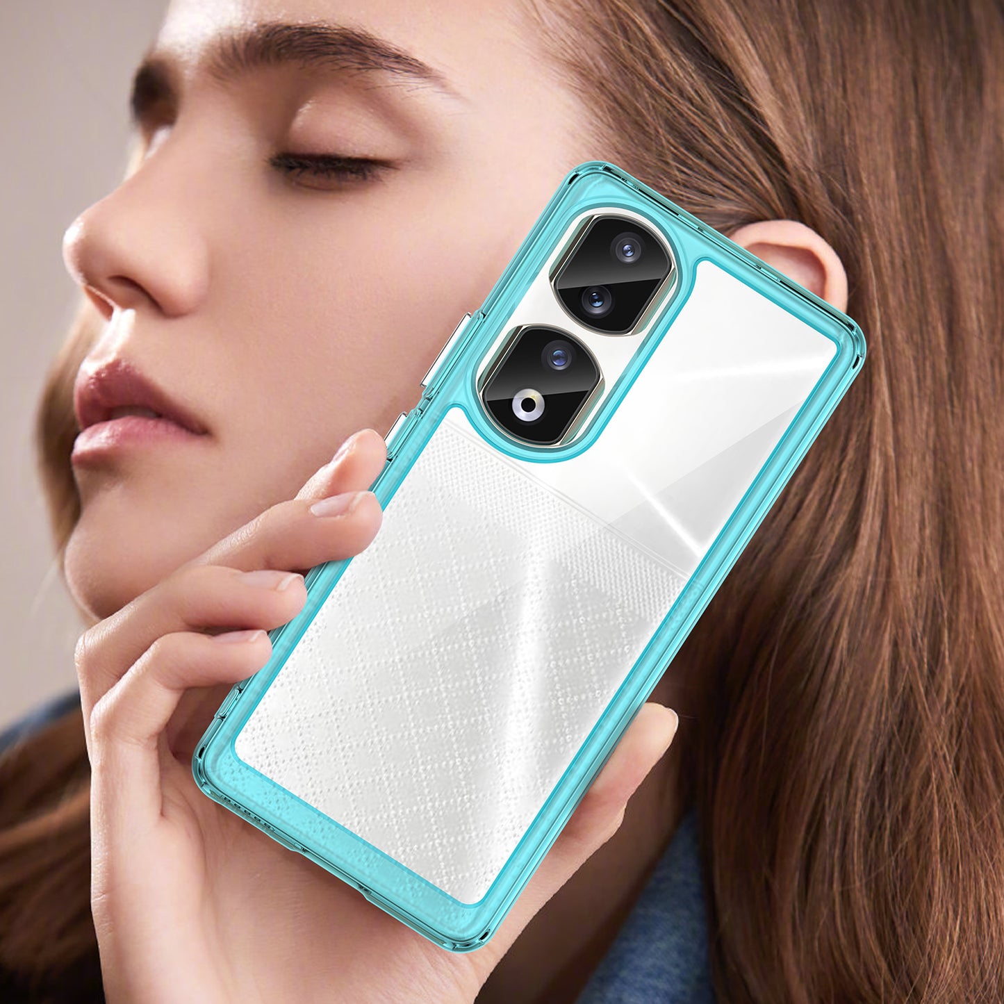 For Honor 90 Pro TPU+Acrylic Hybrid Phone Case Clear Back Protective Cover