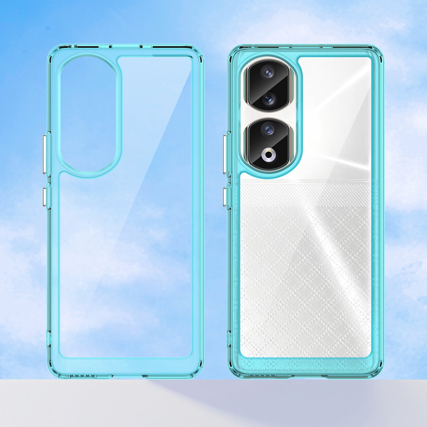 For Honor 90 Pro TPU+Acrylic Hybrid Phone Case Clear Back Protective Cover