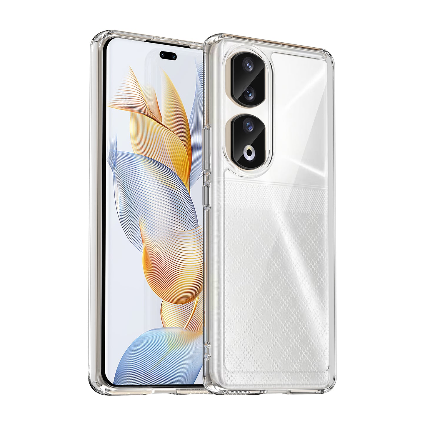 For Honor 90 Pro TPU+Acrylic Hybrid Phone Case Clear Back Protective Cover