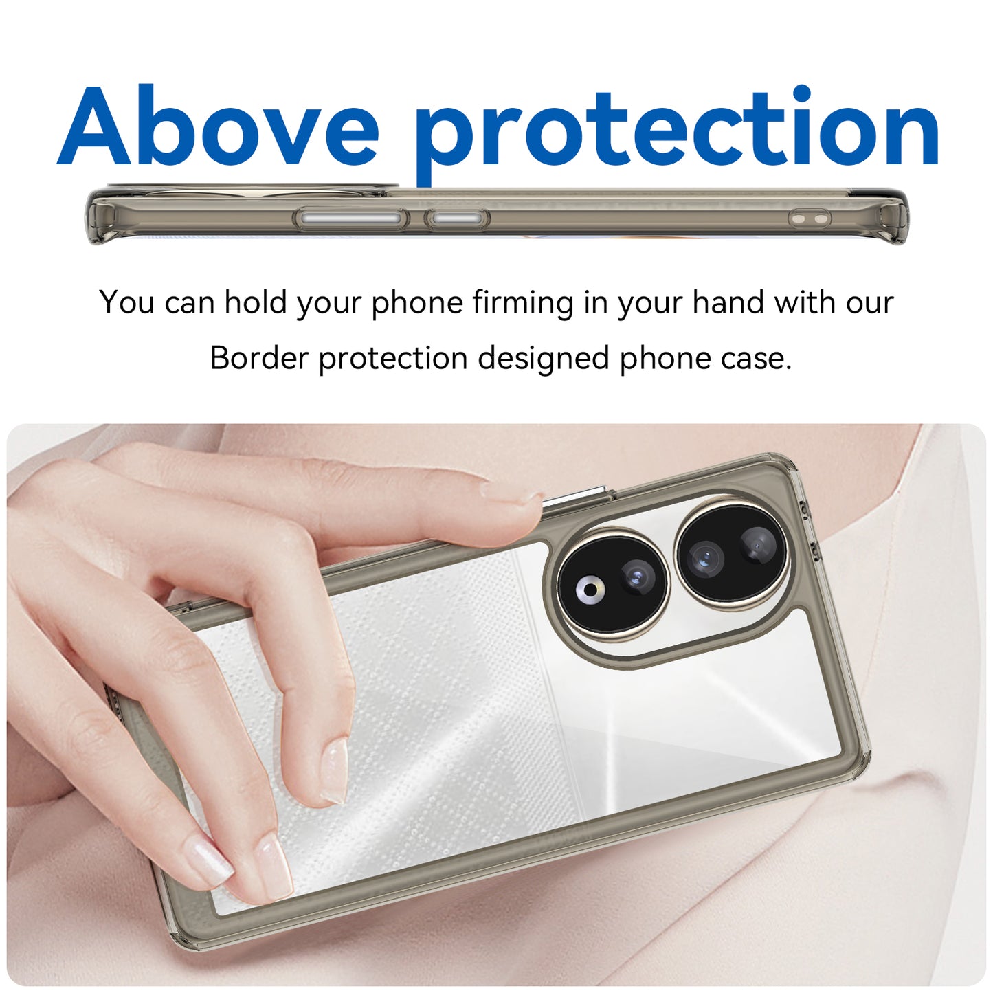 For Honor 90 TPU+Acrylic Phone Case Drop Protection Back Cover