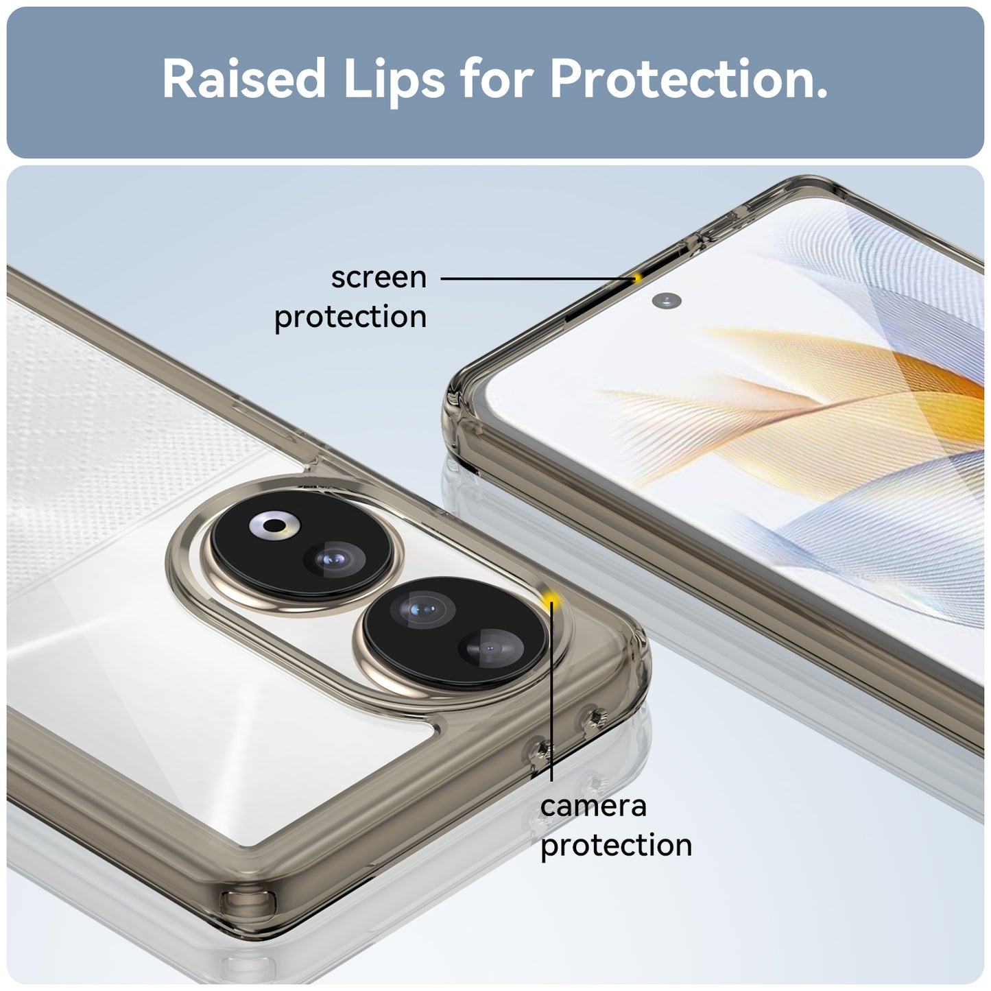 For Honor 90 TPU+Acrylic Phone Case Drop Protection Back Cover