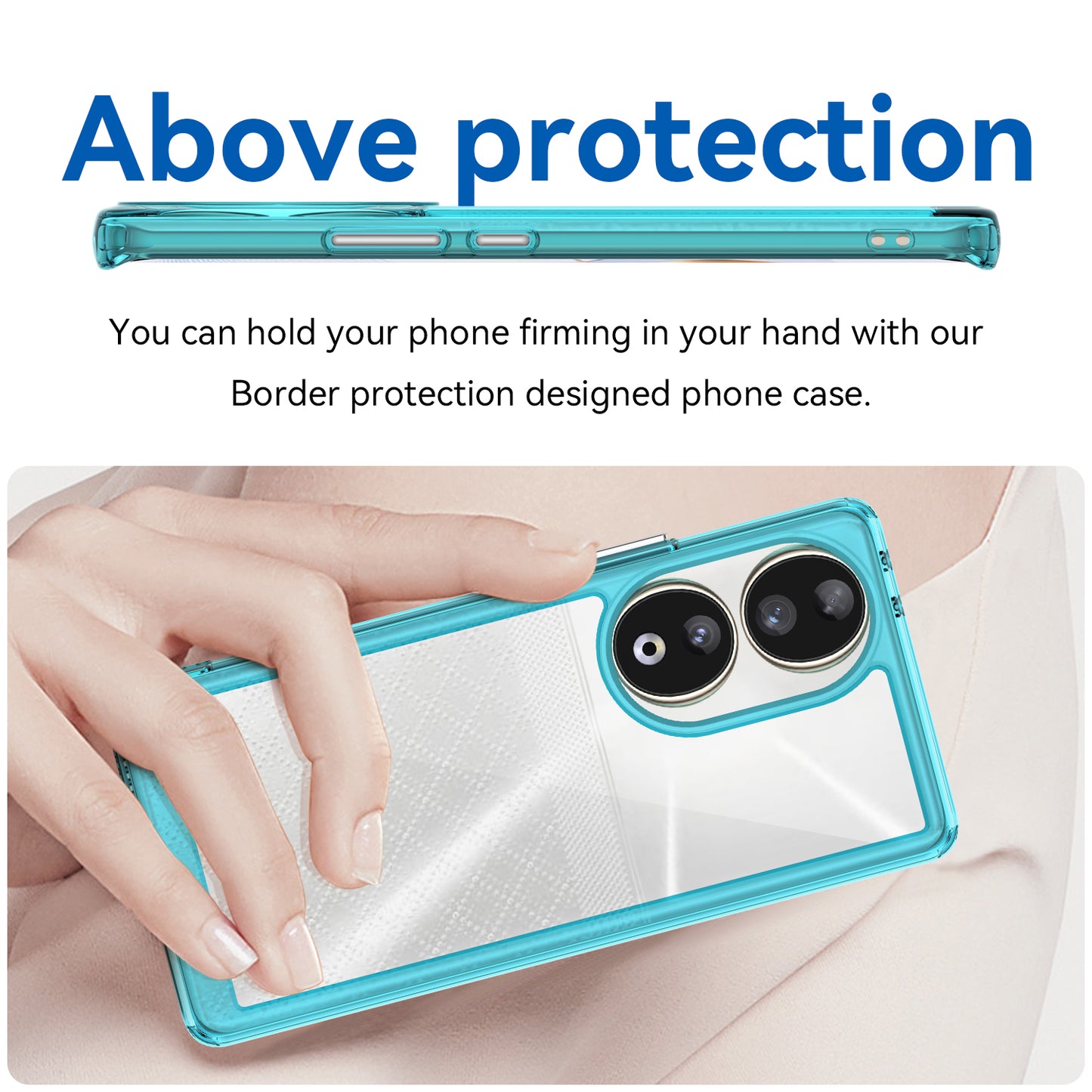 For Honor 90 TPU+Acrylic Phone Case Drop Protection Back Cover