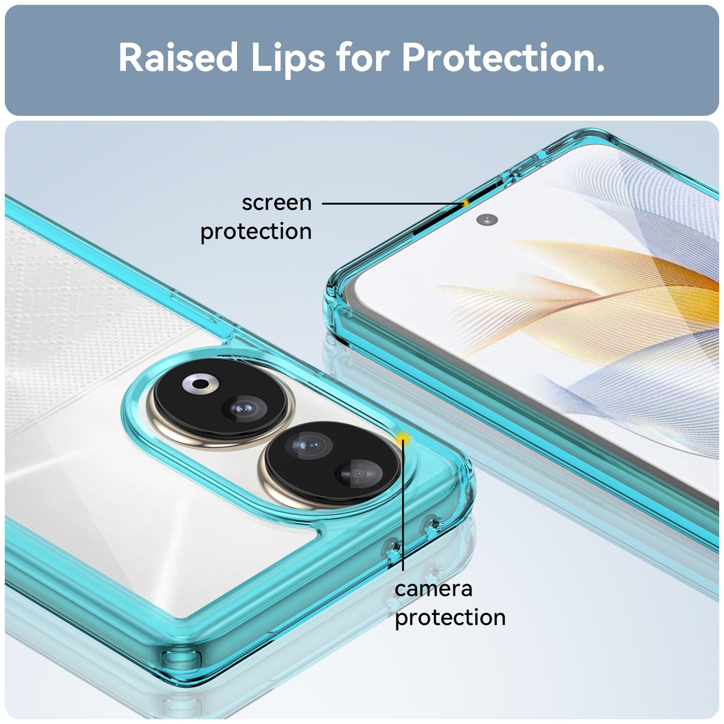 For Honor 90 TPU+Acrylic Phone Case Drop Protection Back Cover