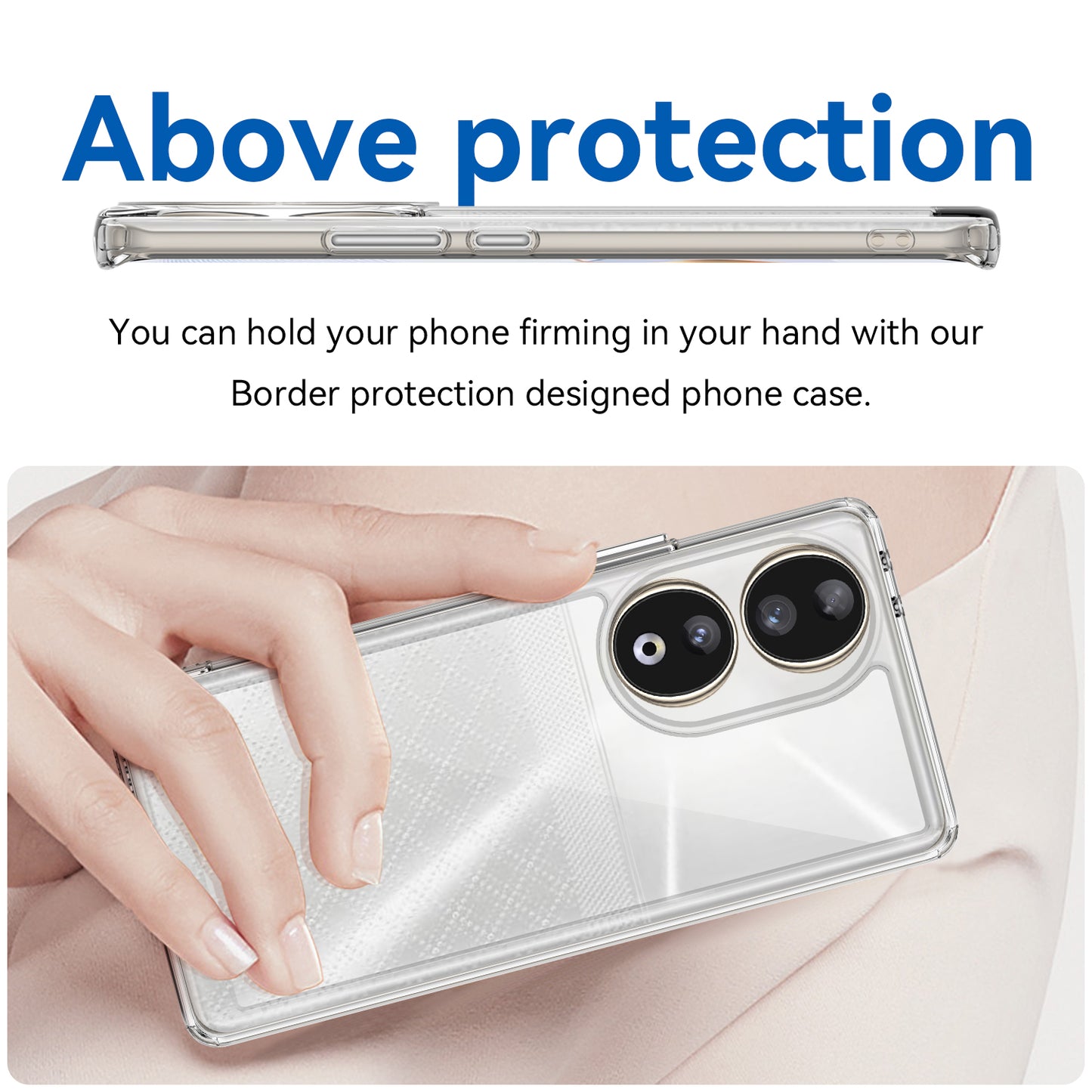 For Honor 90 TPU+Acrylic Phone Case Drop Protection Back Cover