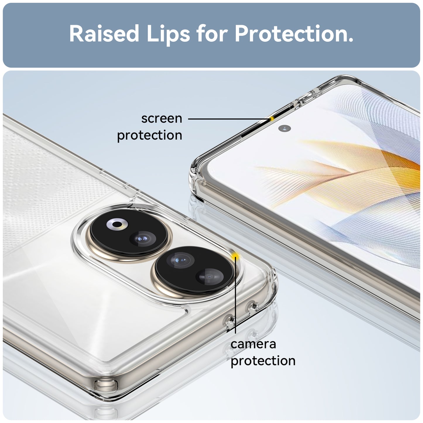 For Honor 90 TPU+Acrylic Phone Case Drop Protection Back Cover
