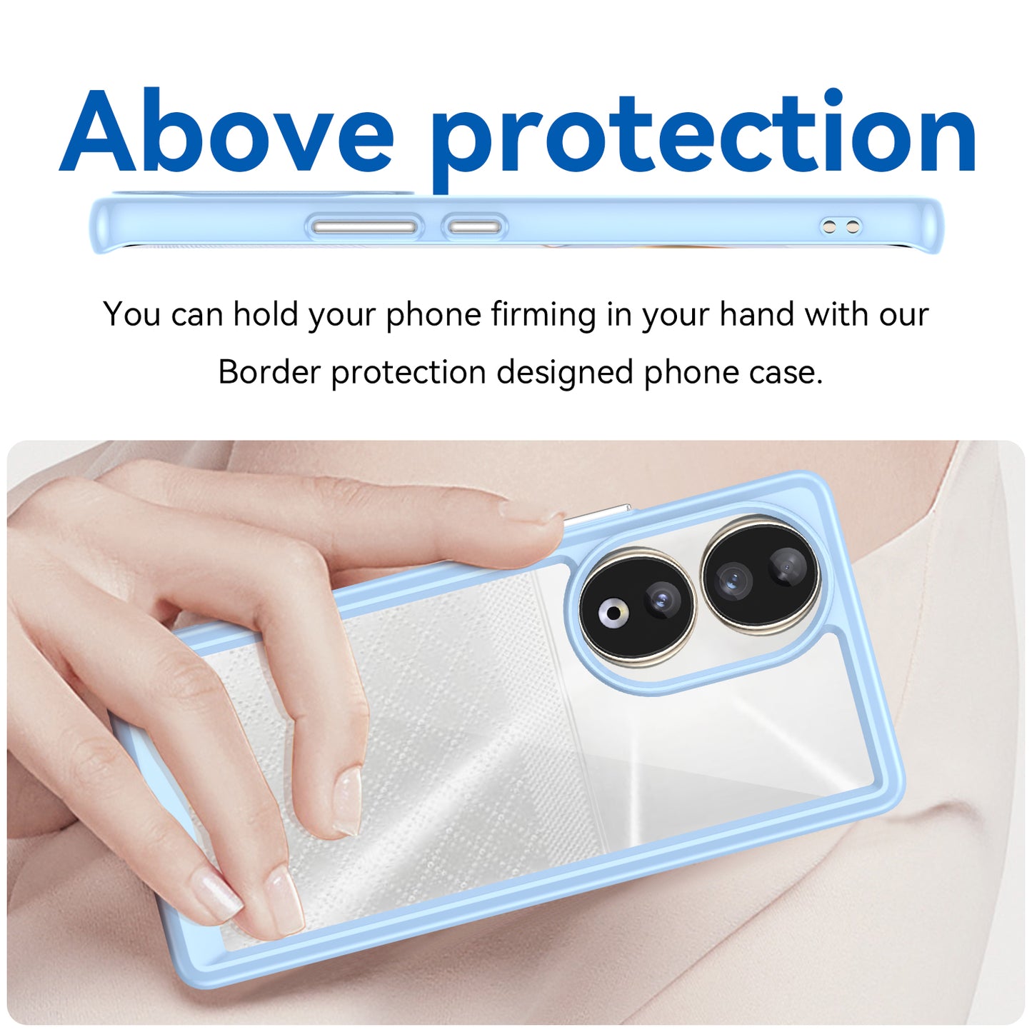 For Honor 90 TPU+Acrylic Phone Case Drop Protection Back Cover
