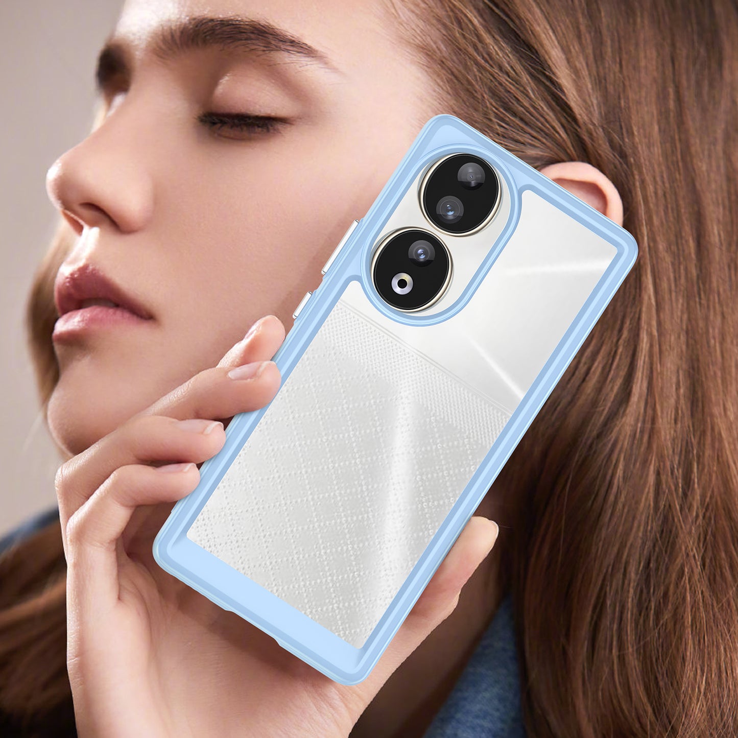 For Honor 90 TPU+Acrylic Phone Case Drop Protection Back Cover