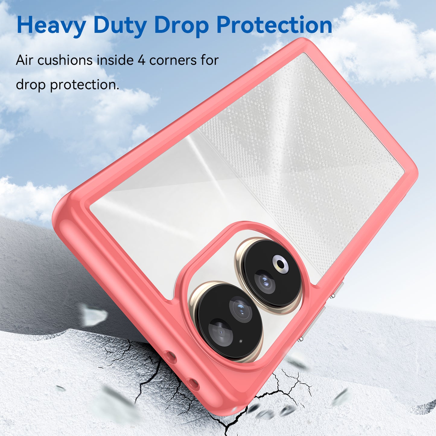 For Honor 90 TPU+Acrylic Phone Case Drop Protection Back Cover