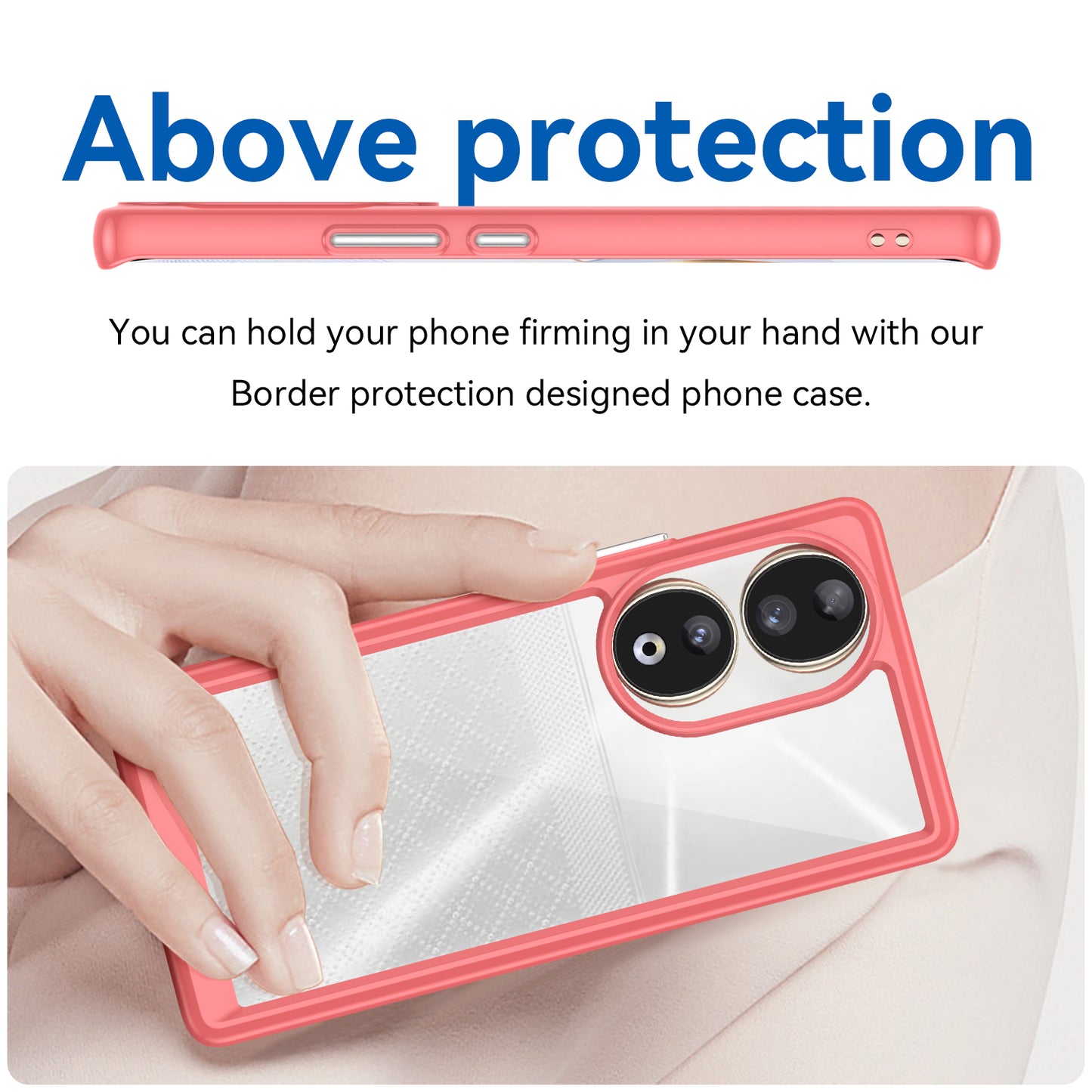 For Honor 90 TPU+Acrylic Phone Case Drop Protection Back Cover
