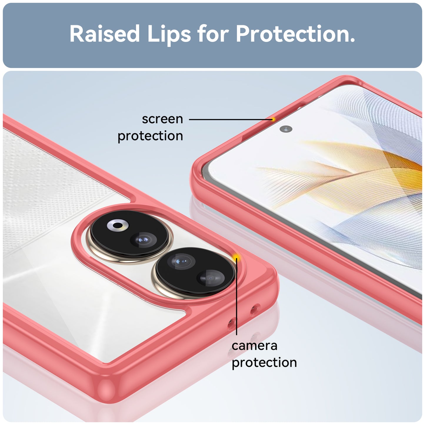 For Honor 90 TPU+Acrylic Phone Case Drop Protection Back Cover
