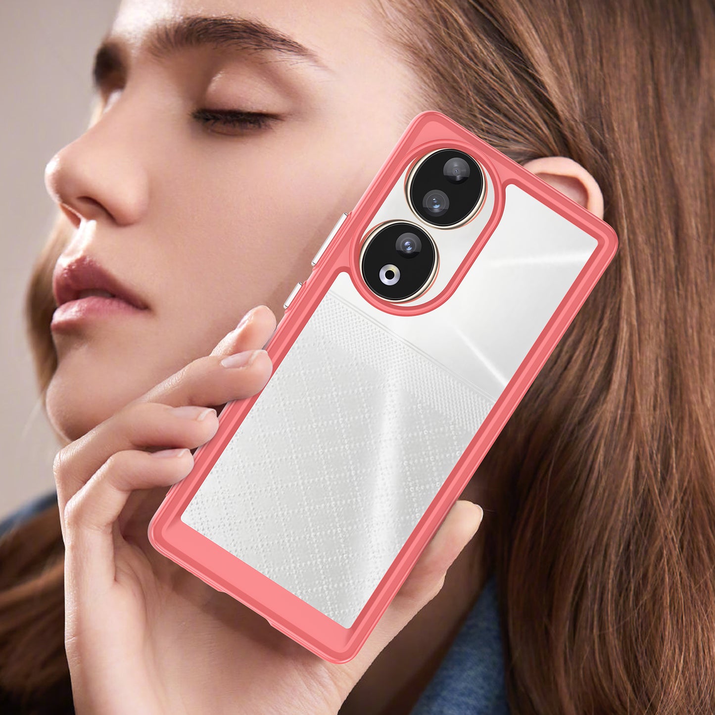 For Honor 90 TPU+Acrylic Phone Case Drop Protection Back Cover