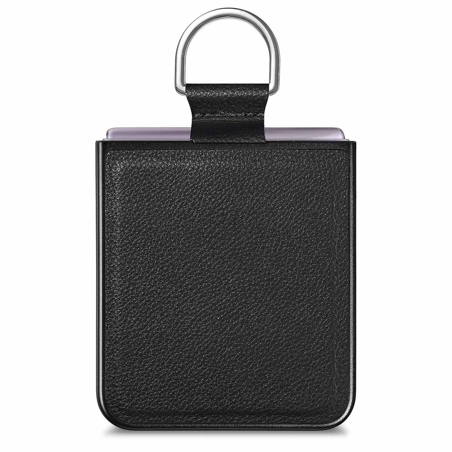 Finger Ring Holder Phone Case for Motorola Razr 40 5G , Litchi Texture Leather Coated PC Cover