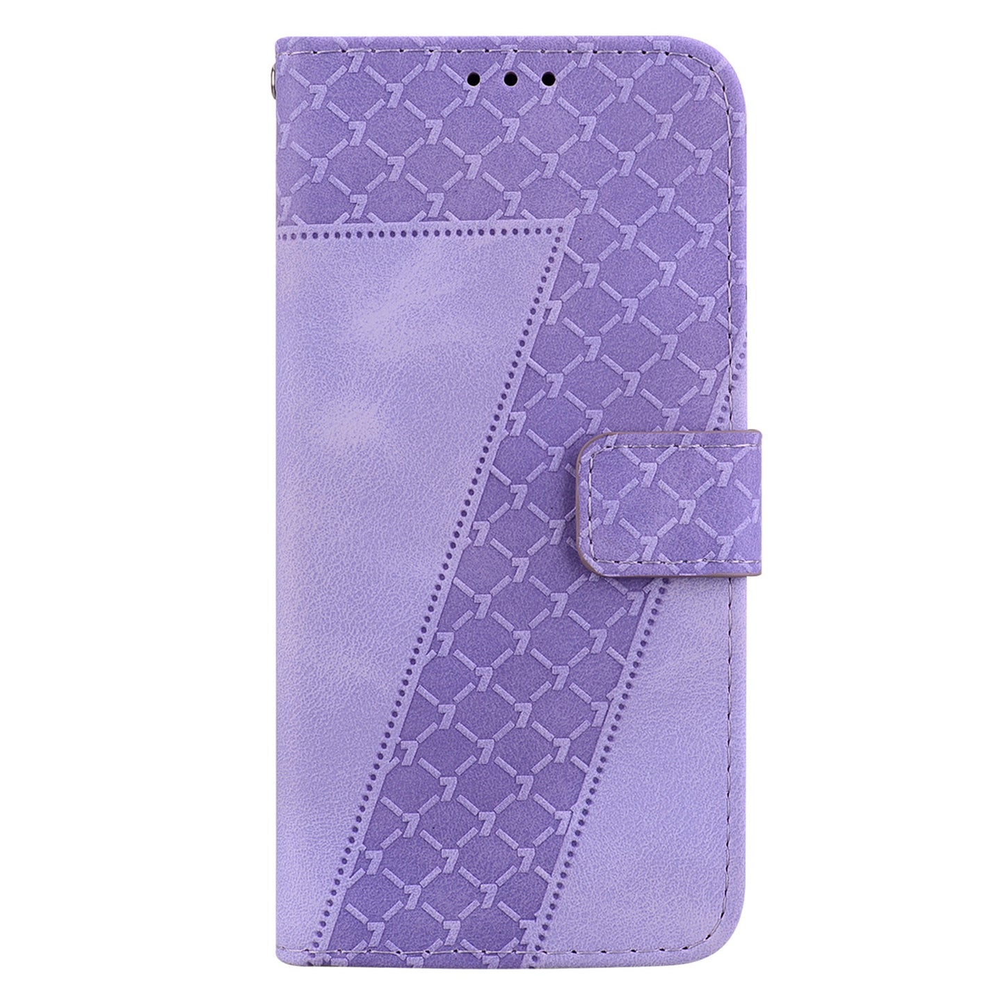 For Huawei nova Y61 4G Stand Cover Imprinted 7-Shape Pattern Wallet Flip Leather Phone Case