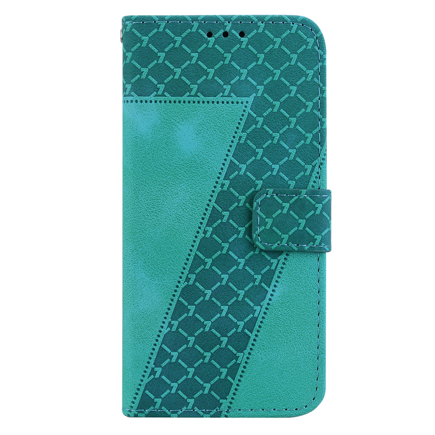 For Huawei nova Y61 4G Stand Cover Imprinted 7-Shape Pattern Wallet Flip Leather Phone Case