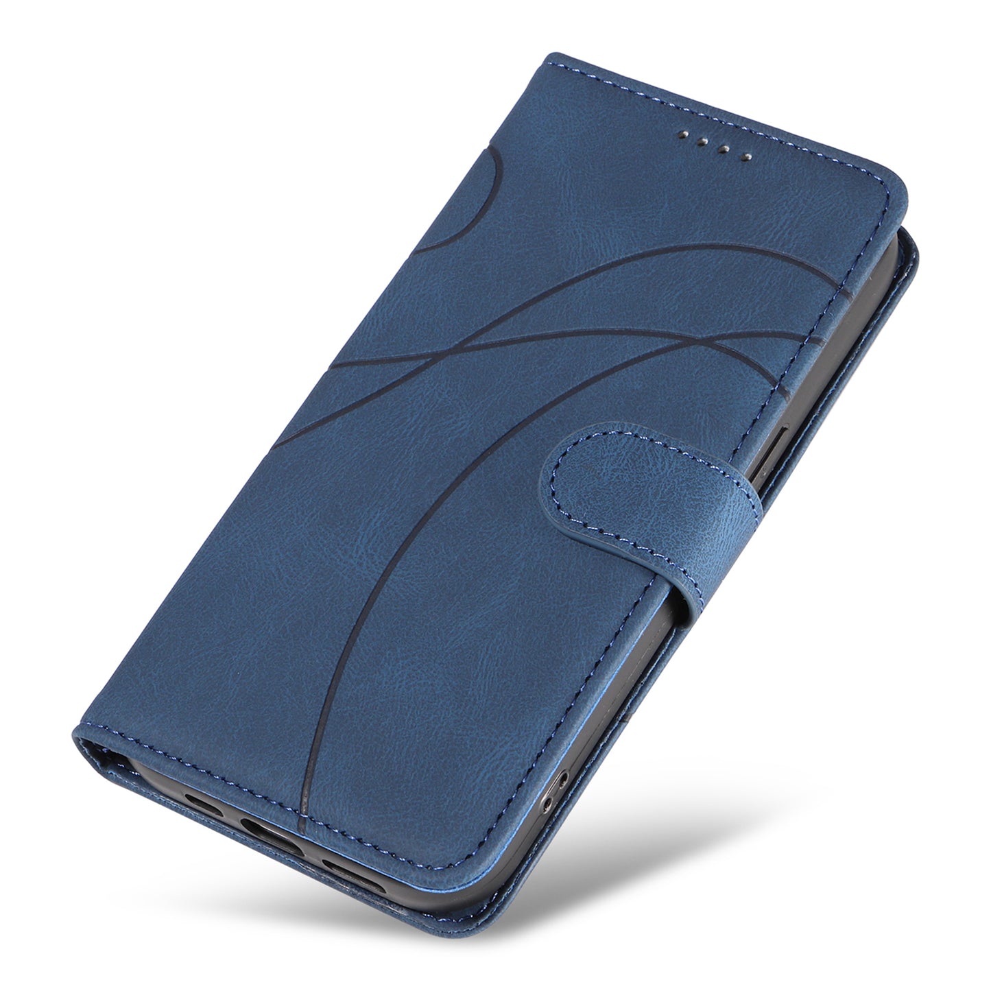 For Honor 90 Pro Slim-Fit Phone Case Imprinted Line Wallet Stand PU Leather Phone Cover