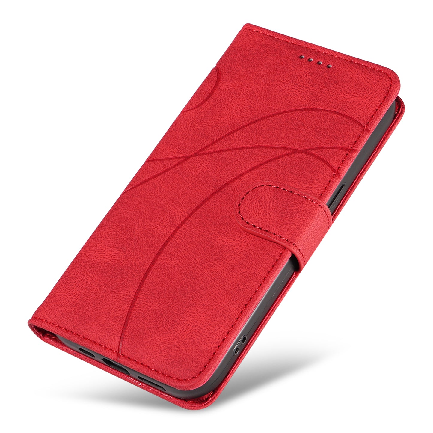 For Honor 90 Pro Slim-Fit Phone Case Imprinted Line Wallet Stand PU Leather Phone Cover