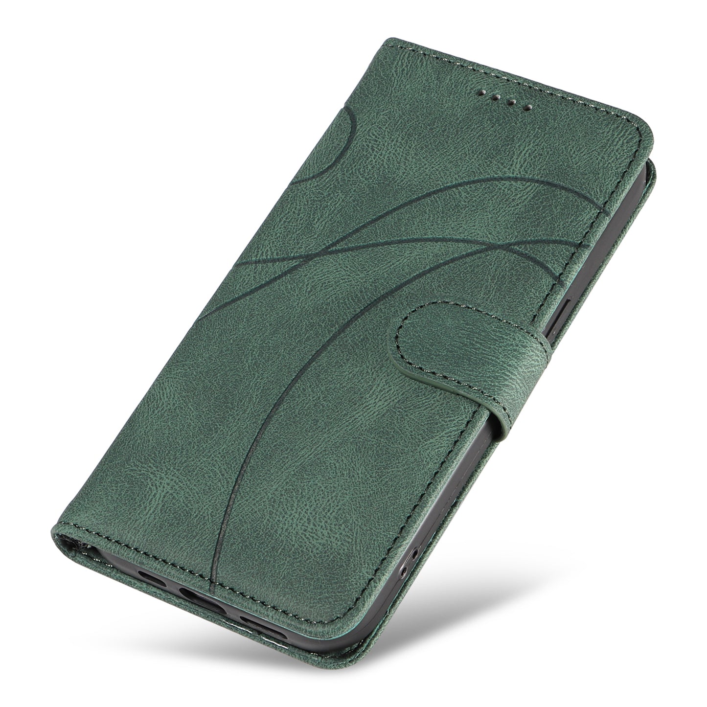 For Honor 90 Pro Slim-Fit Phone Case Imprinted Line Wallet Stand PU Leather Phone Cover
