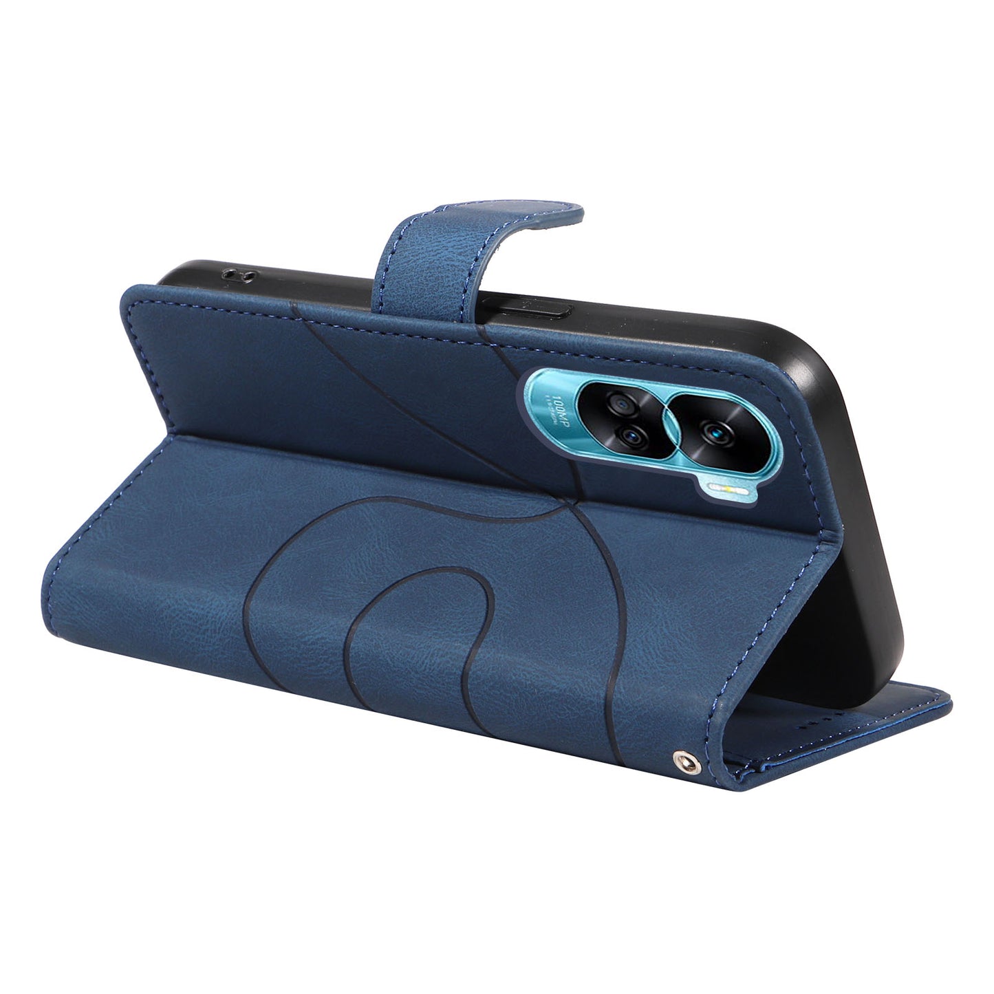 For Honor 90 Lite 5G / X50i 5G Cell Phone Case Imprinted Design Wallet TPU+PU Leather Stand Cover