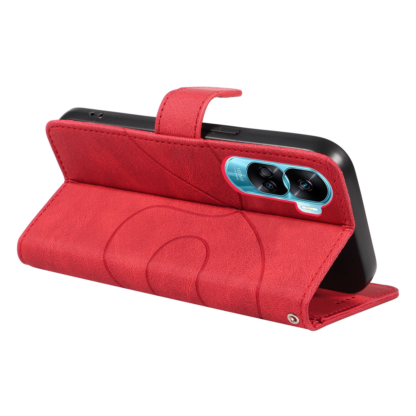 For Honor 90 Lite 5G / X50i 5G Cell Phone Case Imprinted Design Wallet TPU+PU Leather Stand Cover