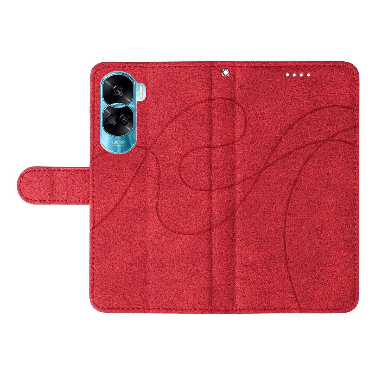 For Honor 90 Lite 5G / X50i 5G Cell Phone Case Imprinted Design Wallet TPU+PU Leather Stand Cover