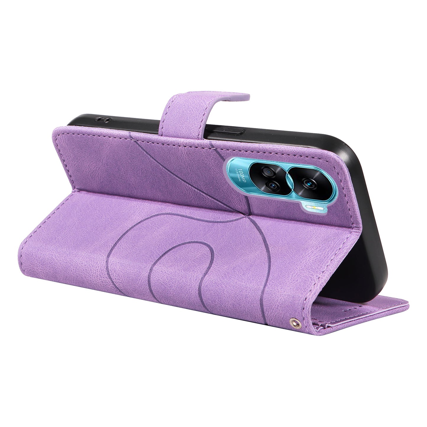 For Honor 90 Lite 5G / X50i 5G Cell Phone Case Imprinted Design Wallet TPU+PU Leather Stand Cover
