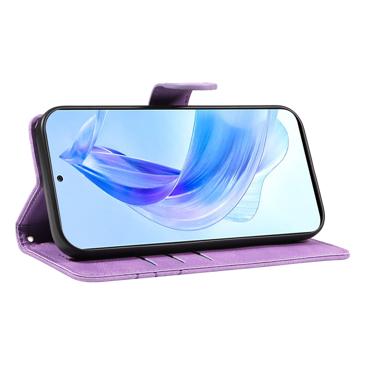 For Honor 90 Lite 5G / X50i 5G Cell Phone Case Imprinted Design Wallet TPU+PU Leather Stand Cover