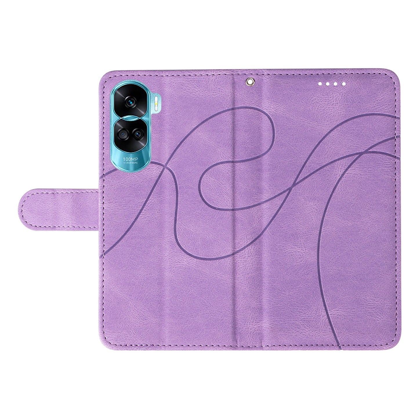 For Honor 90 Lite 5G / X50i 5G Cell Phone Case Imprinted Design Wallet TPU+PU Leather Stand Cover