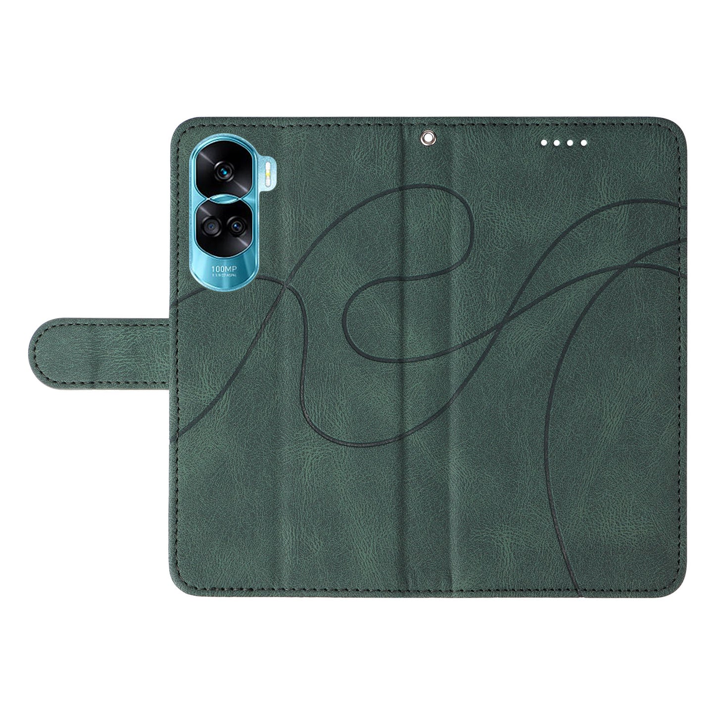 For Honor 90 Lite 5G / X50i 5G Cell Phone Case Imprinted Design Wallet TPU+PU Leather Stand Cover