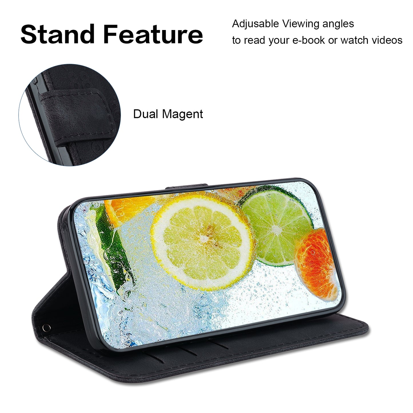 For Honor X9 4G / X9 5G Double 8-Shape Imprint Leather Shell Anti-fall Wallet Stand Phone Cover