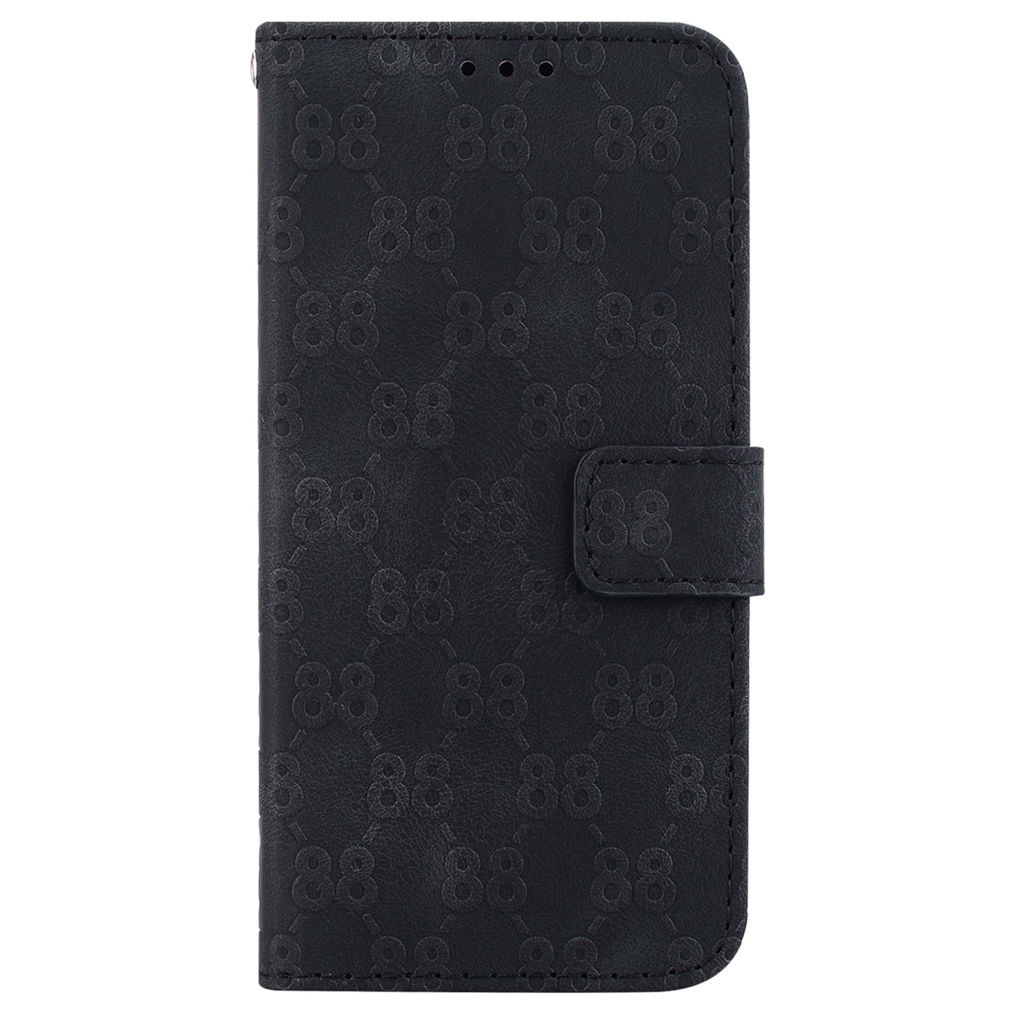 For Honor X9 4G / X9 5G Double 8-Shape Imprint Leather Shell Anti-fall Wallet Stand Phone Cover