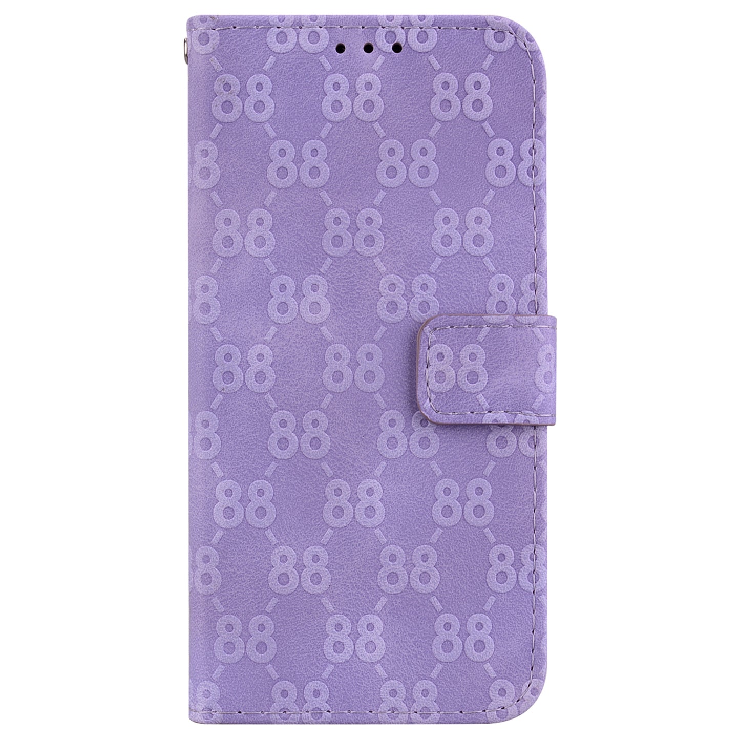 For Honor X9 4G / X9 5G Double 8-Shape Imprint Leather Shell Anti-fall Wallet Stand Phone Cover