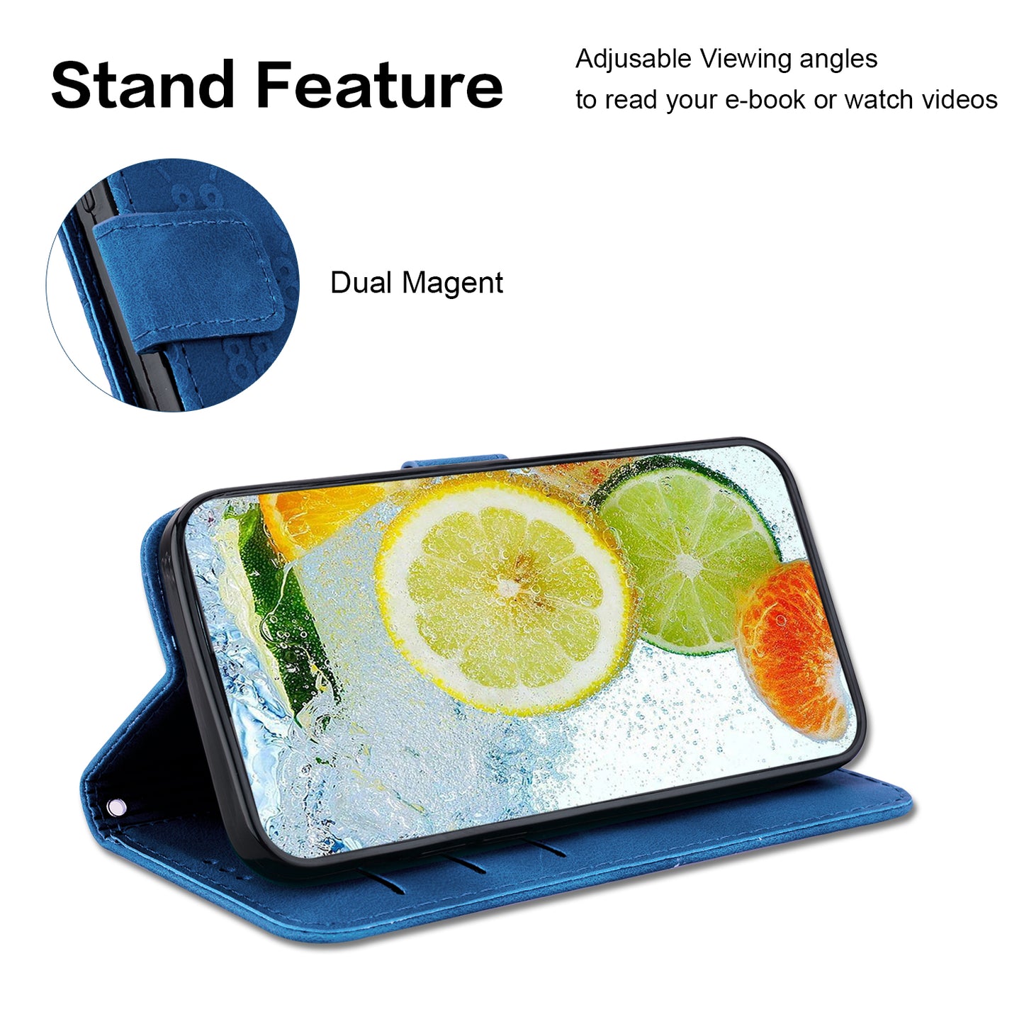For Honor X9 4G / X9 5G Double 8-Shape Imprint Leather Shell Anti-fall Wallet Stand Phone Cover