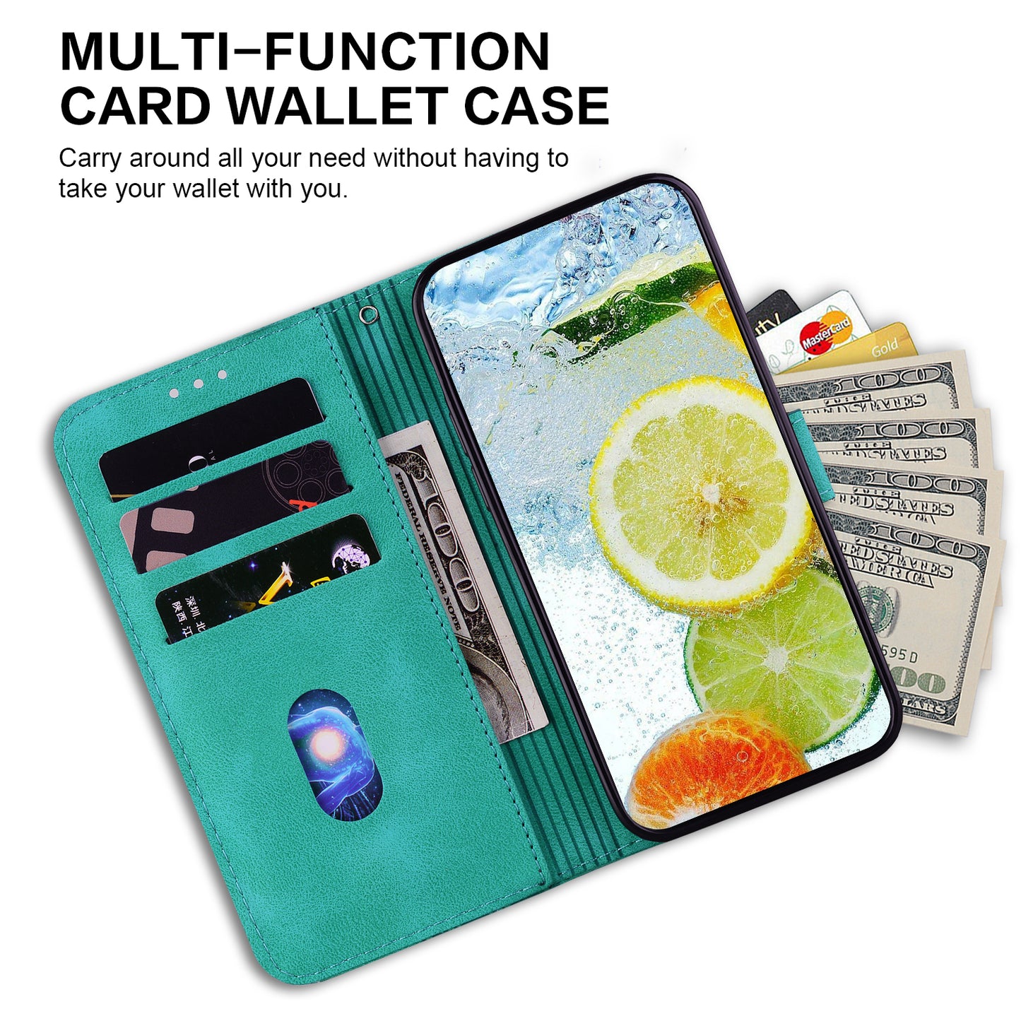 For Honor X9 4G / X9 5G Double 8-Shape Imprint Leather Shell Anti-fall Wallet Stand Phone Cover