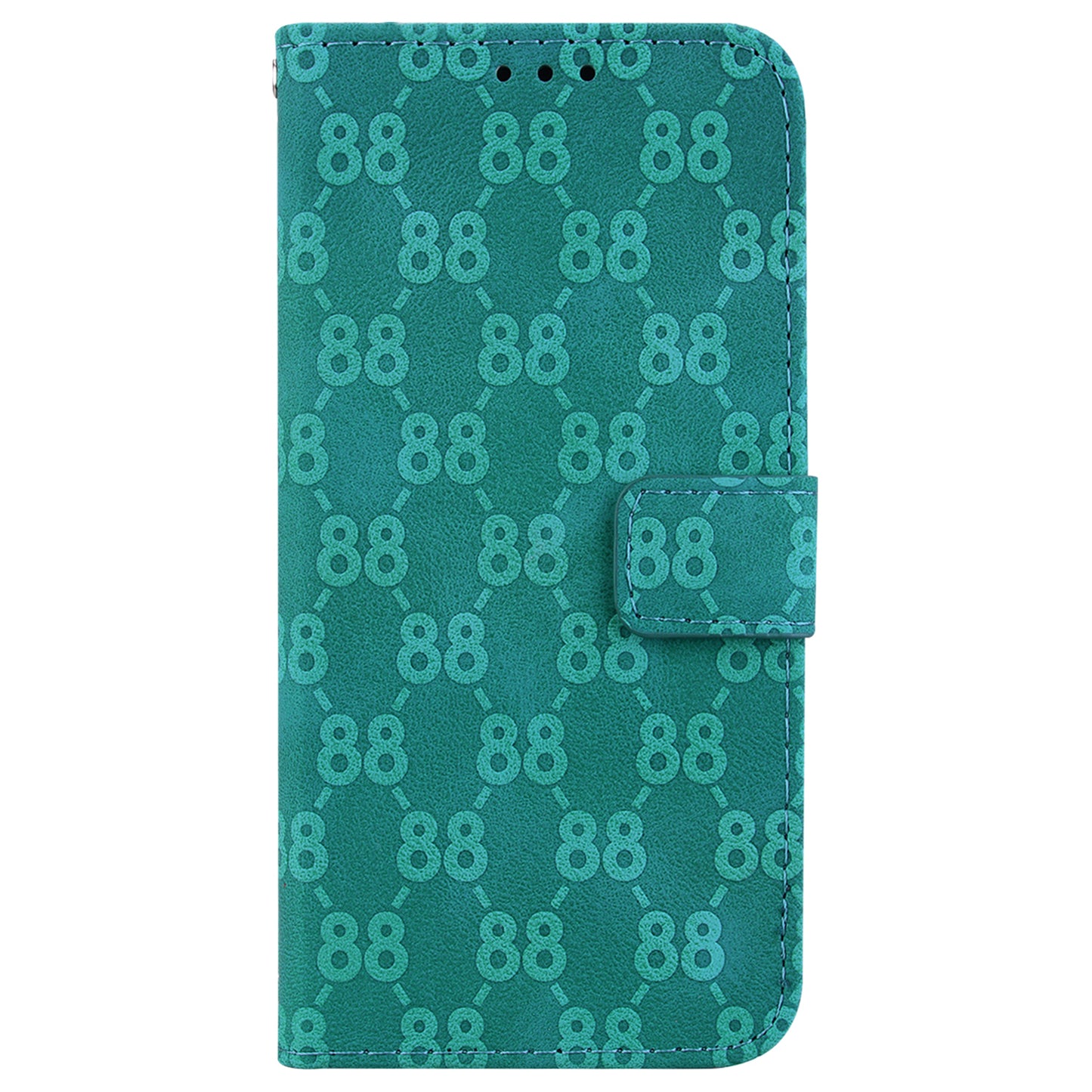 For Honor X9 4G / X9 5G Double 8-Shape Imprint Leather Shell Anti-fall Wallet Stand Phone Cover