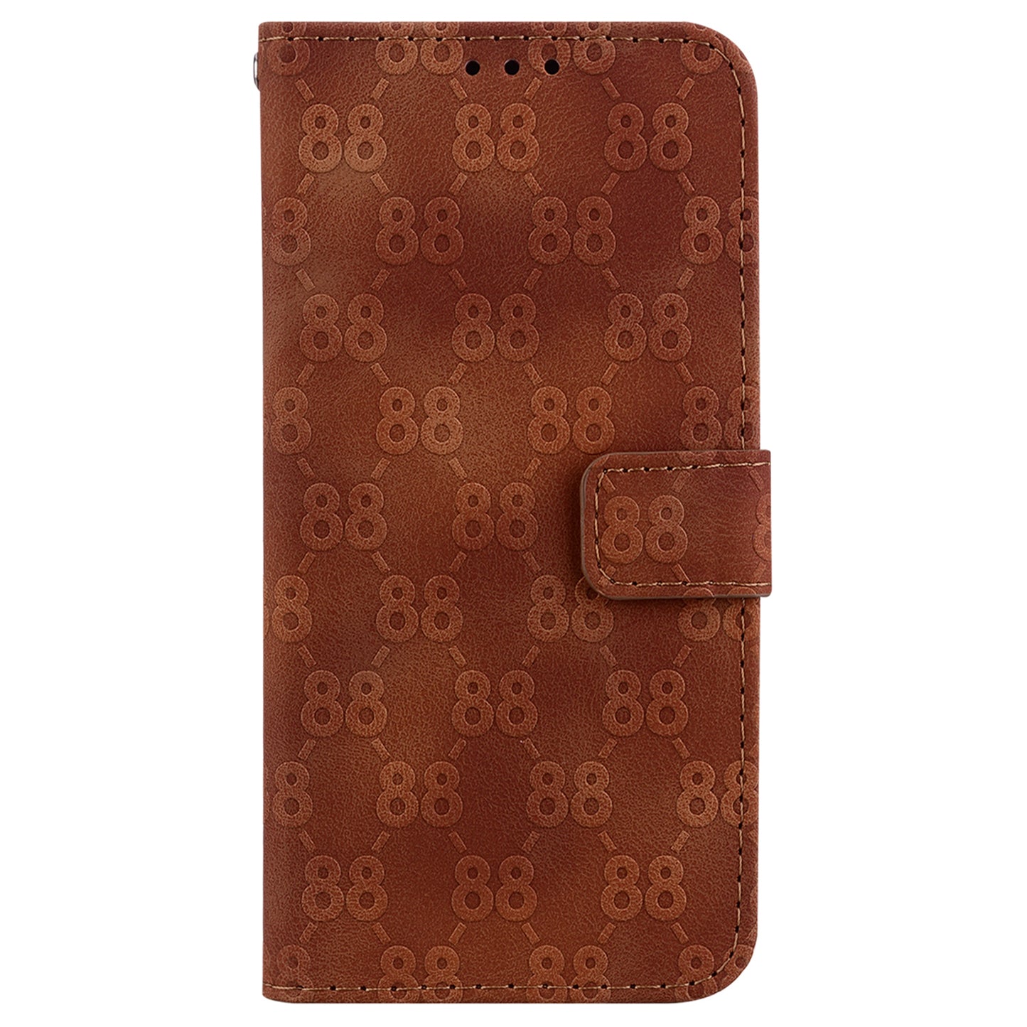 For Honor X9 4G / X9 5G Double 8-Shape Imprint Leather Shell Anti-fall Wallet Stand Phone Cover