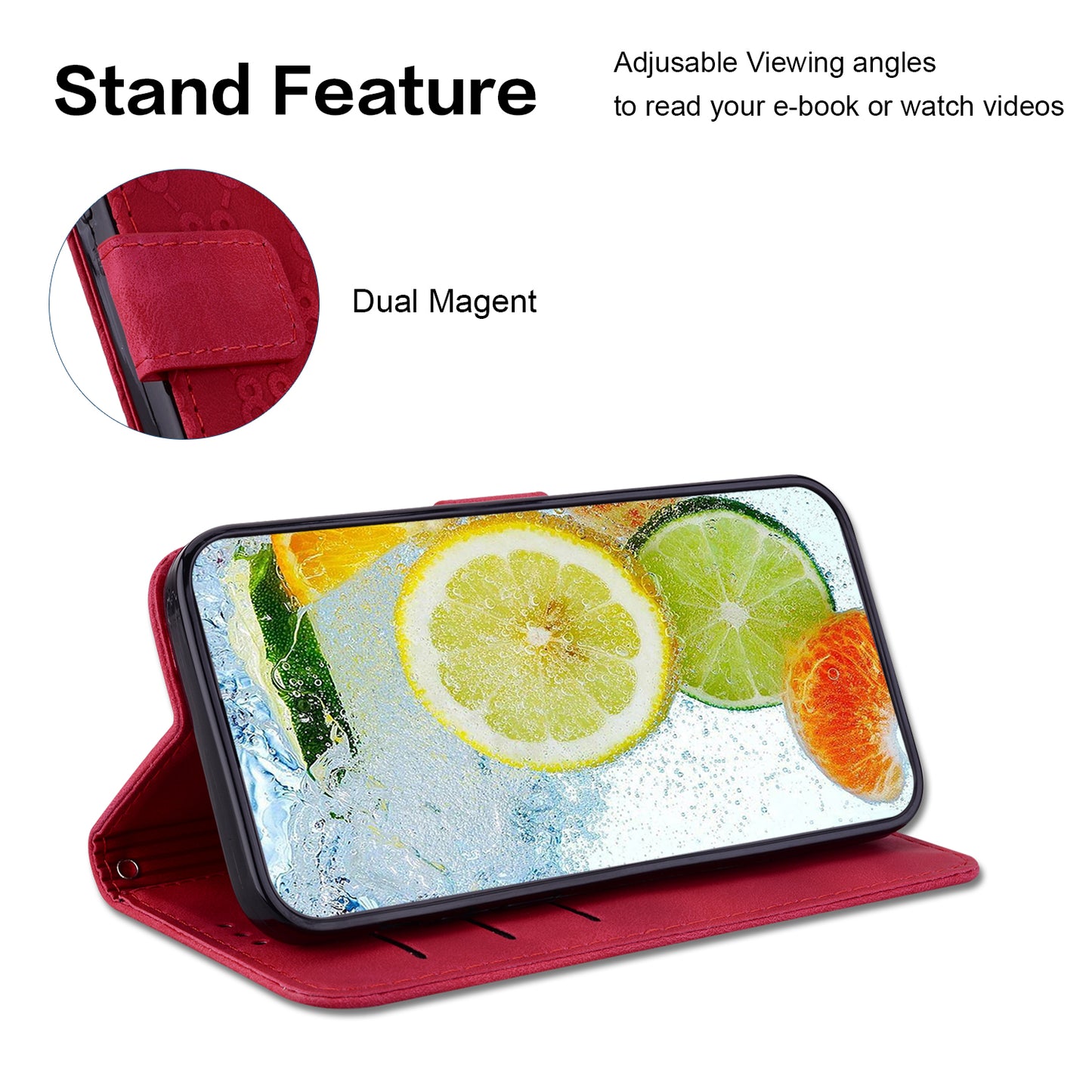 For Honor X9 4G / X9 5G Double 8-Shape Imprint Leather Shell Anti-fall Wallet Stand Phone Cover