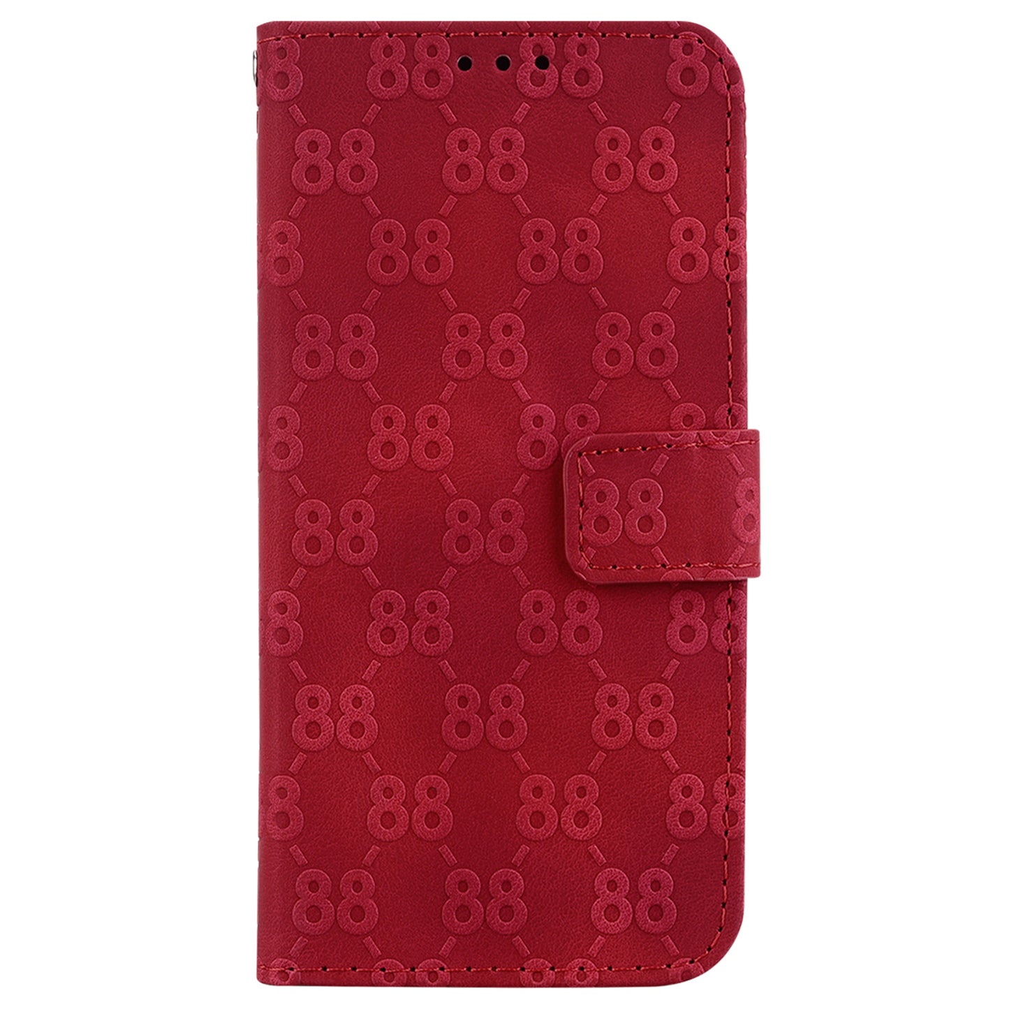 For Honor X9 4G / X9 5G Double 8-Shape Imprint Leather Shell Anti-fall Wallet Stand Phone Cover