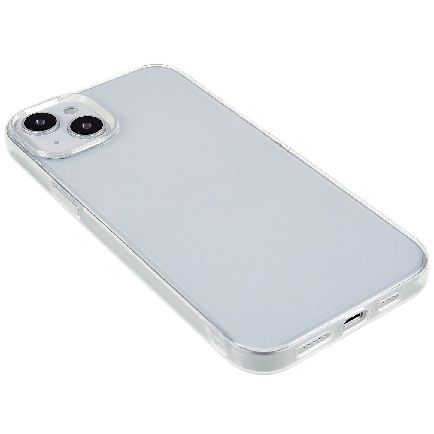 2.0mm Soft TPU Watermark-free Phone Case for iPhone 15 Plus , Transparent Anti-scratch Phone Cover