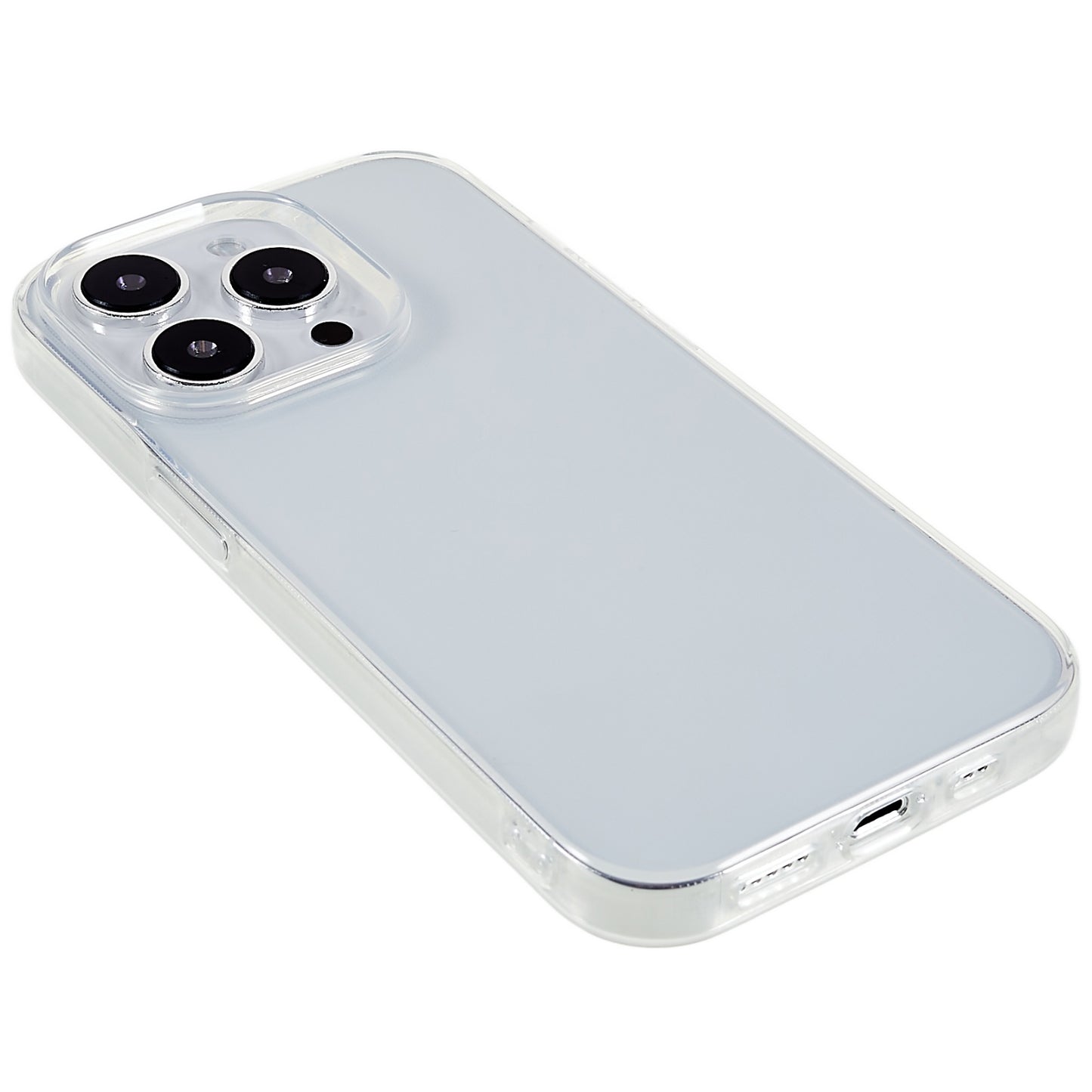 2.0mm Transparent Phone Case for iPhone 15 Pro , Watermark-free Flexible TPU Phone Cover